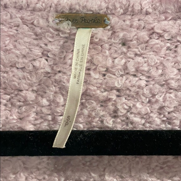 Free People Alpaca V Neck Sweater Lilac - Picture 5 of 5